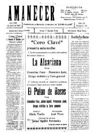 Amanecer : órgano de la sección literaria de "Coro Clavé" (Elche). Núm. 81, 12 de junio de 1927 | Biblioteca Virtual Miguel de Cervantes