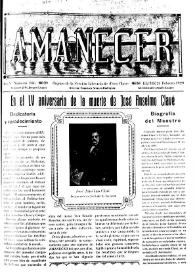 Amanecer : órgano de la sección literaria de "Coro Clavé" (Elche). Núm. 166, 24 de febrero de 1929 | Biblioteca Virtual Miguel de Cervantes