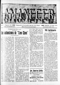Amanecer : órgano de la sección literaria de "Coro Clavé" (Elche). Núm. 182, 15 de junio 1929 | Biblioteca Virtual Miguel de Cervantes