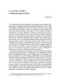 La fuerza y la idea: la punzada queirosiana / Isabel Soler | Biblioteca Virtual Miguel de Cervantes