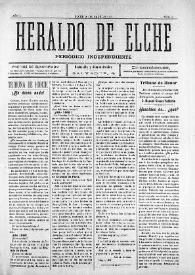 Heraldo de Elche :  Periódico Independiente. Núm. 3, 18 de mayo de 1907 | Biblioteca Virtual Miguel de Cervantes