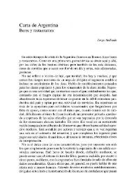 Carta de Argentina. Bares y restaurantes / Jorge Andrade | Biblioteca Virtual Miguel de Cervantes