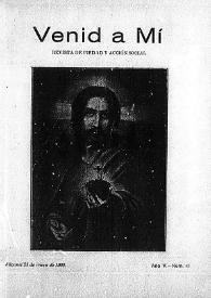 Venid a Mí : revista de piedad y acción social. Núm. 41, 25 de enero de 1920 | Biblioteca Virtual Miguel de Cervantes