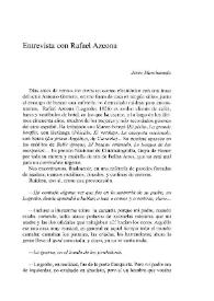 Entrevista con Rafael Azcona / Jesús Marchamalo | Biblioteca Virtual Miguel de Cervantes