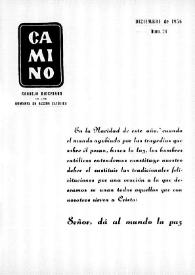 Camino: Boletín del Consejo Diocesano de los Hombres de Acción Católica. Núm. 24, diciembre de 1956 | Biblioteca Virtual Miguel de Cervantes