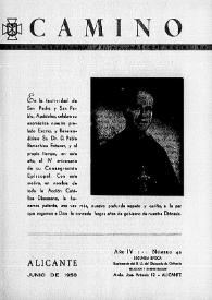 Camino: Boletín del Consejo Diocesano de los Hombres de Acción Católica. Núm. 42, junio de 1958 | Biblioteca Virtual Miguel de Cervantes