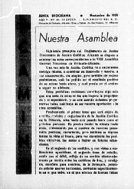 Camino: Boletín del Consejo Diocesano de los Hombres de Acción Católica. Núm. 59, noviembre de 1959 | Biblioteca Virtual Miguel de Cervantes
