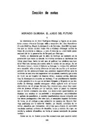 Horacio Quiroga: el juicio del futuro / César Leante | Biblioteca Virtual Miguel de Cervantes