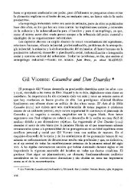 Gil Vicente: "Casandra and Don Duardos" / Antonio Dueñas | Biblioteca Virtual Miguel de Cervantes