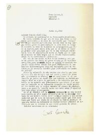 Carta de Luis Cernuda a Camilo José Cela. México, 14 de julio de 1958
 | Biblioteca Virtual Miguel de Cervantes