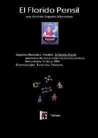 El florido pensil / de Andrés Sopeña Monsalve; dramaturgia  de Tanttaka Teatroa | Biblioteca Virtual Miguel de Cervantes