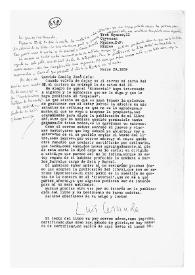 Carta de Luis Cernuda a Camilo José Cela. México, 29 de marzo de 1959
 | Biblioteca Virtual Miguel de Cervantes