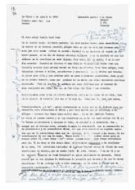 Carta de María Zambrano a Camilo José Cela. Crozet-par-Gex, Francia, 1 de agosto de 1972
 | Biblioteca Virtual Miguel de Cervantes
