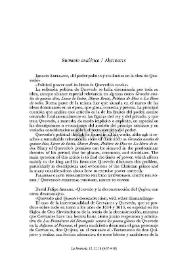 La Perinola : revista de investigación quevediana. Número 12 (2008). Noticias | Biblioteca Virtual Miguel de Cervantes