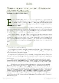 Notas acerca del desaparecido "Botarga" de Tortuero (Guadalajara) / José Ramón López de los Mozos | Biblioteca Virtual Miguel de Cervantes