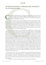 ¿Cuentos de hadas, o mensajes del neolítico? / Antonio Rodríguez Almodóvar | Biblioteca Virtual Miguel de Cervantes