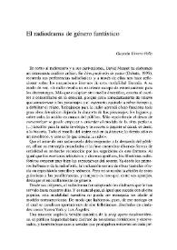 El radiograma de género fantástico / Guzmán Urrero Peña | Biblioteca Virtual Miguel de Cervantes