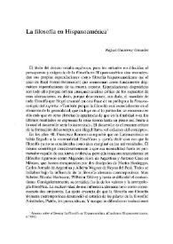 La filosofía en Hispanoamérica / Rafael Gutiérrez Girardot | Biblioteca Virtual Miguel de Cervantes