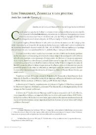 Luis Fernández, Zorrilla y los jesuitas / Jesús San José del Campo | Biblioteca Virtual Miguel de Cervantes