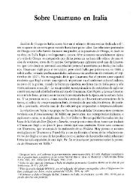 Sobre Unamuno en Italia / Franco Meregalli | Biblioteca Virtual Miguel de Cervantes