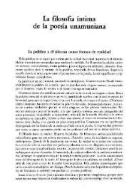 La filosofía íntima de la poesía unamuniana / Amancio Sabugo Abril | Biblioteca Virtual Miguel de Cervantes