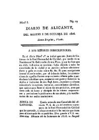 Diario de Alicante. Núm. 8, 8 de octubre de 1816 | Biblioteca Virtual Miguel de Cervantes