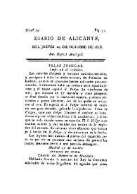 Diario de Alicante. Núm. 24, 24 de octubre de 1816 | Biblioteca Virtual Miguel de Cervantes