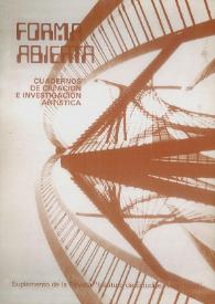 Forma Abierta : Cuadernos de Creación e Investigación Artística. Núm. 5, diciembre de 1976 | Biblioteca Virtual Miguel de Cervantes