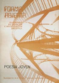 Forma Abierta : Cuadernos de Creación e Investigación Artística. Núm. 8, julio de 1978 | Biblioteca Virtual Miguel de Cervantes