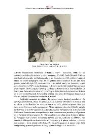 Alfredo Maximiliano Seiferheld (Villarrica, 1950 - Asunción, 1988) [Semblanza] / Liliana M. Brezzo | Biblioteca Virtual Miguel de Cervantes