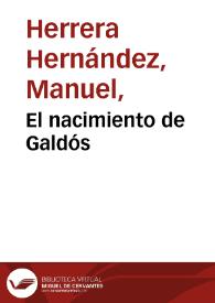 El nacimiento de Galdós | Biblioteca Virtual Miguel de Cervantes