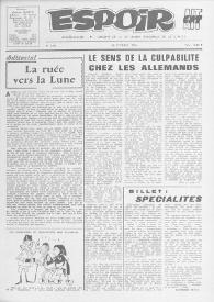 Espoir : Organe de la VIª Union régionale de la C.N.T.F. Num. 216, 20 février 1966 | Biblioteca Virtual Miguel de Cervantes