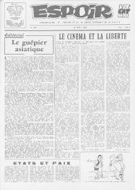 Espoir : Organe de la VIª Union régionale de la C.N.T.F. Num. 225, 24 avril 1966 | Biblioteca Virtual Miguel de Cervantes