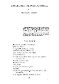 Cancionero de Puertamoneda / por Victoriano Crémer | Biblioteca Virtual Miguel de Cervantes