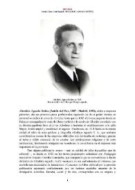 Afrodisio Aguado Ibáñez (Autilla del Pino, 1887 - Madrid, 1950) [Semblanza] / Marta Olivas | Biblioteca Virtual Miguel de Cervantes