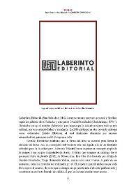 Laberinto Editorial (San Salvador, 2012- ) [Semblanza] / Juana Ramos | Biblioteca Virtual Miguel de Cervantes