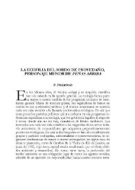 La ecofilia del Sordo de Provedaño, personaje menor de "Peñas arriba" / José Manuel López de Abiada | Biblioteca Virtual Miguel de Cervantes
