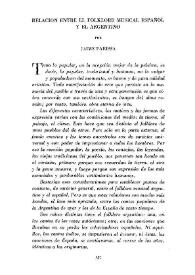 Relación entre el folklore musical español y el argentino / por Jaime Pahissa | Biblioteca Virtual Miguel de Cervantes