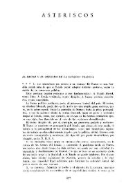 Cuadernos Hispanoamericanos, núm. 29 (mayo 1952). Asteriscos | Biblioteca Virtual Miguel de Cervantes