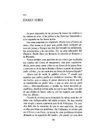 Dice Darío Suro | Biblioteca Virtual Miguel de Cervantes