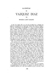 La pintura de Vázquez Díaz / por Eduardo Llosent Marañón | Biblioteca Virtual Miguel de Cervantes