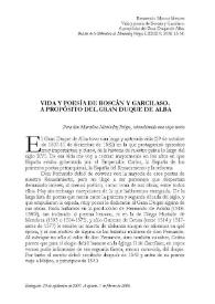 Vida y poesía de Boscán y Garcilaso a propósito del Gran Duque de Alba / Bienvenido Morros Mestres | Biblioteca Virtual Miguel de Cervantes
