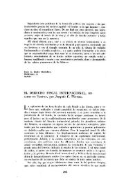 El derecho fiscal internacional, un libro de Sampay / por Joaquín E. Thomas | Biblioteca Virtual Miguel de Cervantes