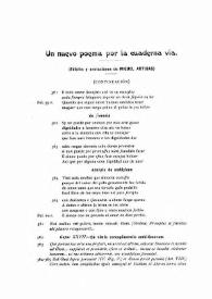 Un nuevo poema por la cuaderna vía (Continuación) / edición y anotaciones de Miguel Artigas y Ferrando | Biblioteca Virtual Miguel de Cervantes