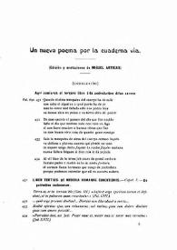 Un nuevo poema por la cuaderna vía (Conclusión) / Miguel Artigas y Ferrando | Biblioteca Virtual Miguel de Cervantes