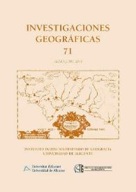Investigaciones Geográficas. Núm. 71, 2019 | Biblioteca Virtual Miguel de Cervantes