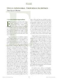 Léxico patrimonial. Culturemas palentinos / Clara Ayuso Collantes | Biblioteca Virtual Miguel de Cervantes