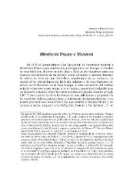 Menéndez Pelayo y Manzoni / Montserrat Ribao Pereira | Biblioteca Virtual Miguel de Cervantes