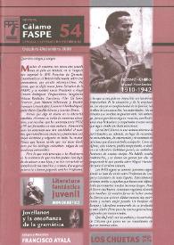 Revista Cálamo FASPE : lengua y literatura españolas. Núm. 54, 2009 | Biblioteca Virtual Miguel de Cervantes