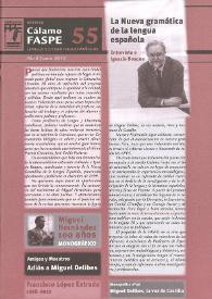 Revista Cálamo FASPE : lengua y literatura españolas. Núm. 55, 2010 | Biblioteca Virtual Miguel de Cervantes